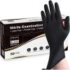 image:imageSchneider Black Nitrile Exam Gloves 5 Mil Disposable Gloves Latex Free amp Powder Free for Medical Cleaning Food Prep50