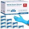 image:imageSchneider Nitrile Exam Gloves 5 Mil Blue LatexFree amp PowderFree Disposable Gloves Textured Grip for Medical Exam Food Handling Cleaning amp Industrial UseBlue 1000