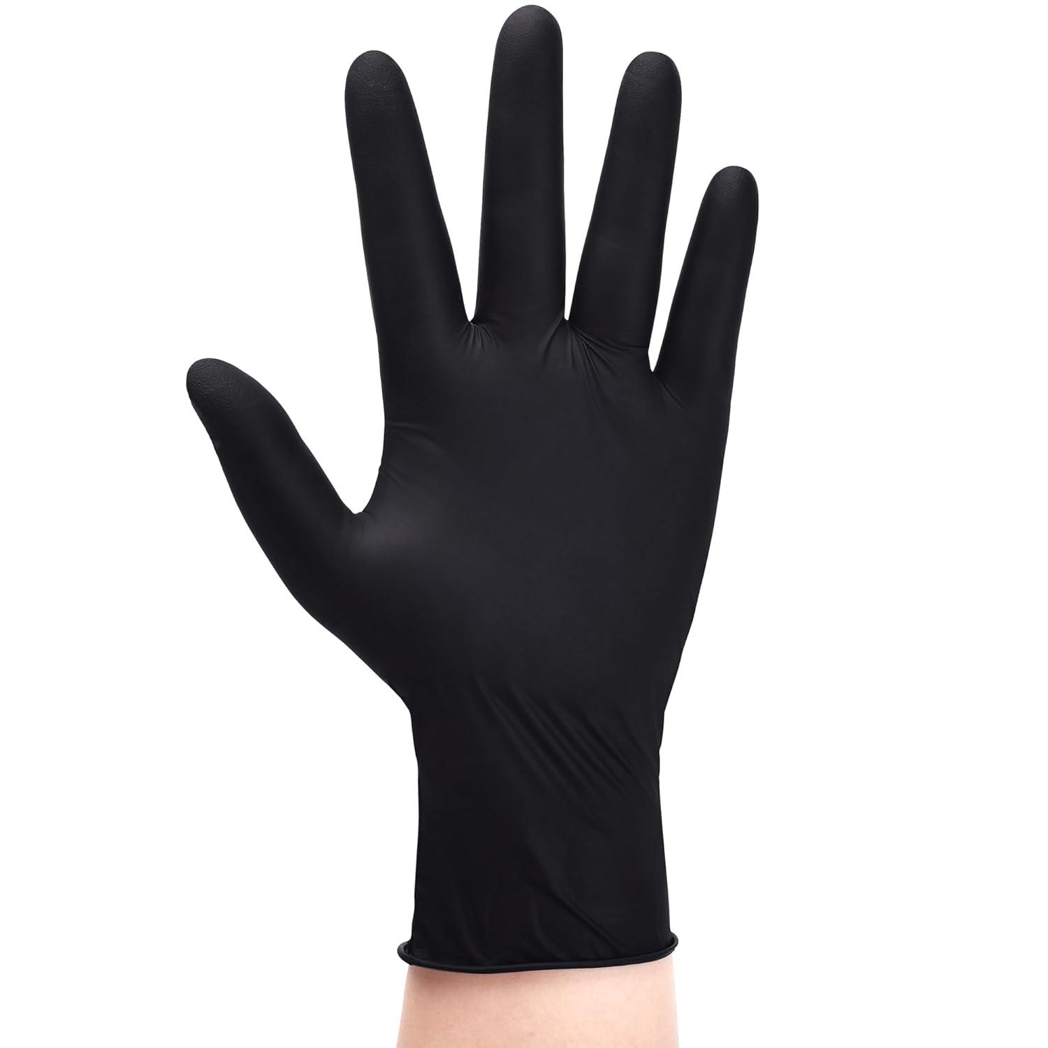 image:imageSchneider Nitrile Exam Gloves Black XL Case of 1000 5 Mil Thick Disposable Gloves Latex Free Powder Free Food Safe Non Rubber for Medical Cleaning amp Cooking Barbecue Food Prep