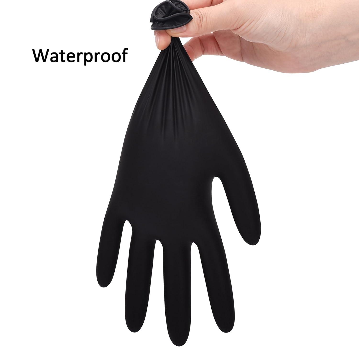 image:imageSchneider Nitrile Exam Gloves Black XL Case of 1000 5 Mil Thick Disposable Gloves Latex Free Powder Free Food Safe Non Rubber for Medical Cleaning amp Cooking Barbecue Food Prep