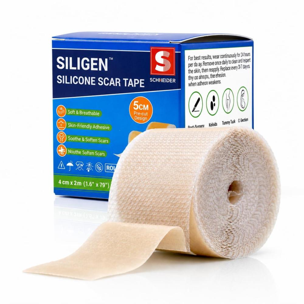 image:imageSilicone Scar Tape 16 x 79 Roll2M Medical Grade Silicone Scar Sheets for CSection Surgery Burns Acne Tummy Tuck and Keloid Care PreCut Reusable2M