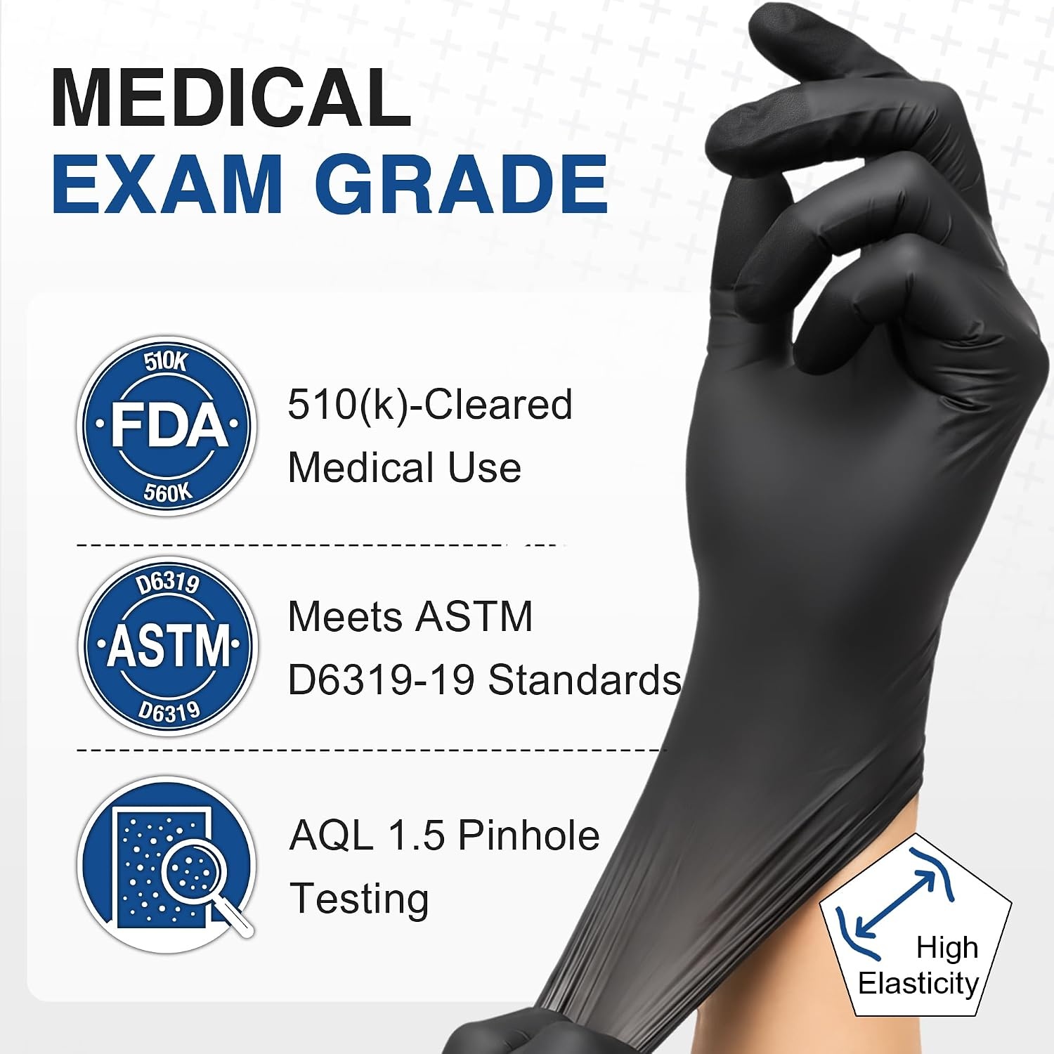 image:imageSchneider Medical Black Nitrile Gloves Powder Free Disposable Gloves Latex Free for Medical Exam Food Prep amp Cleaning04 Blackxlarge 100