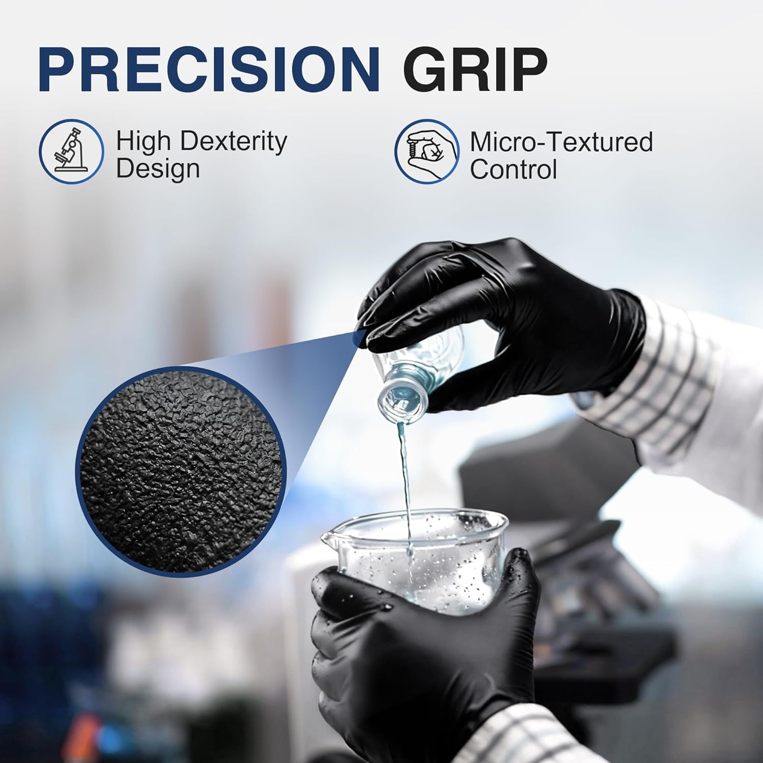 image:imageSchneider Medical Black Nitrile Gloves Powder Free Disposable Gloves Latex Free for Medical Exam Food Prep amp CleaningBlacklarge 1000